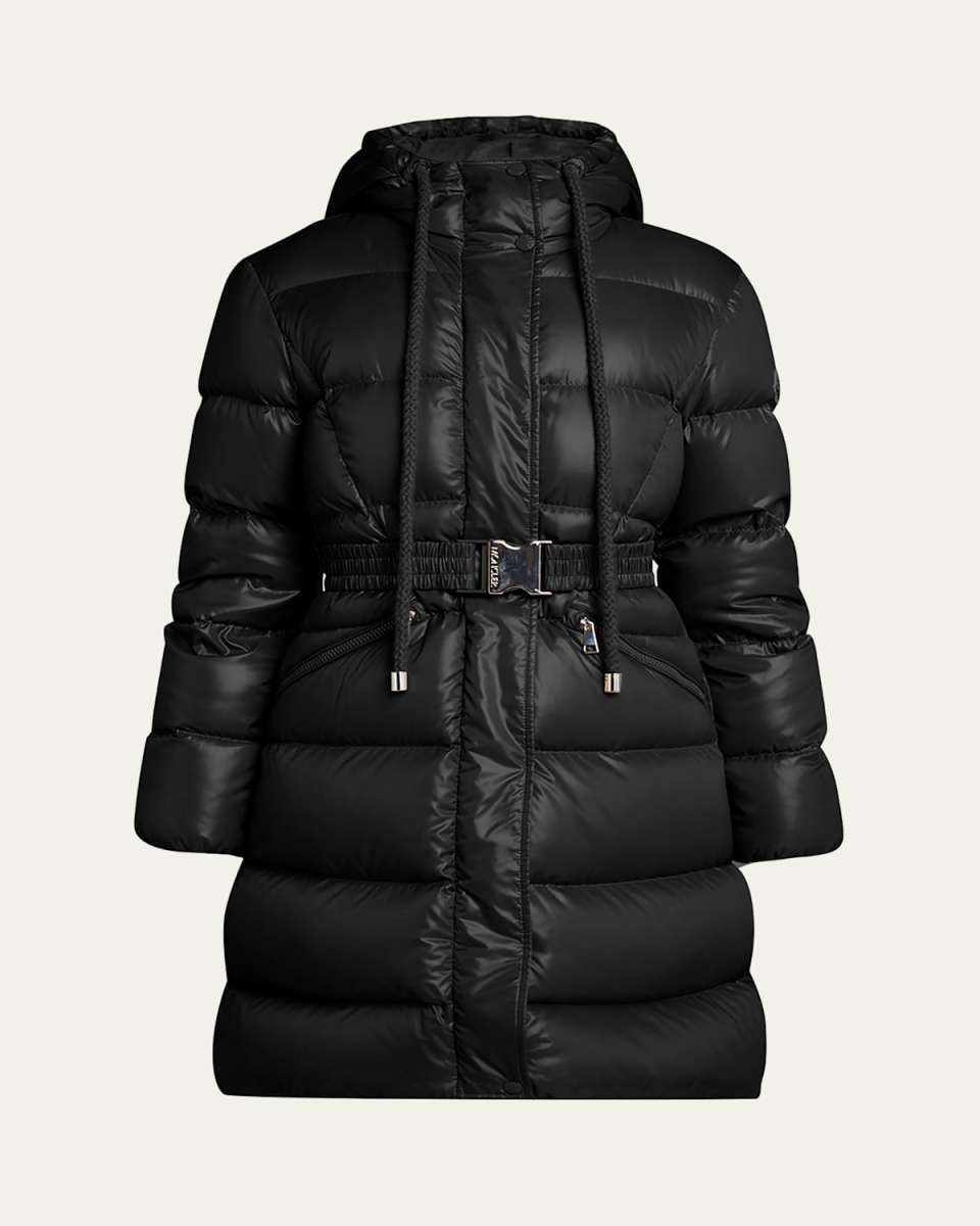 Bellevue Long Belted Puffer Coat